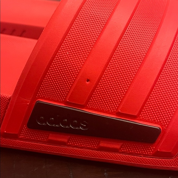 Adidas Racer TR Slides Sandals Shoes new red Mens Size 10 - Picture 14 of 14